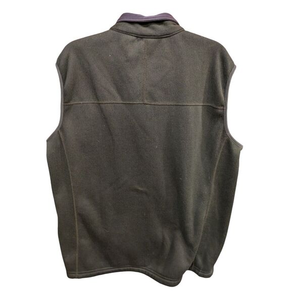 REI‎ FABRIC VEST COLOR GREEN XL  WARM FLEECE INSIDE - Picture 2 of 3